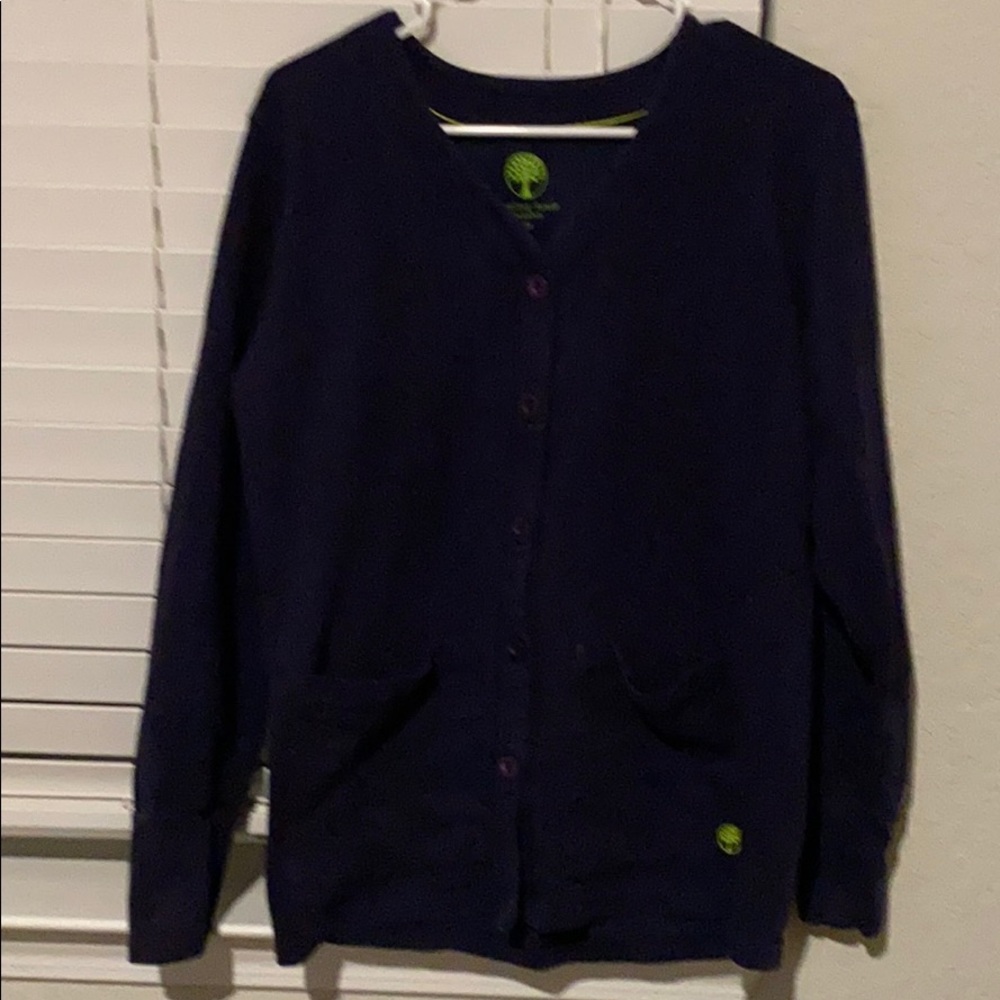 Nursing Navy blue button up jacket